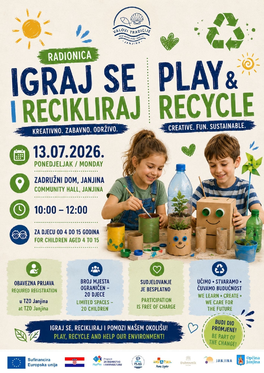 Igraj se i recikliraj - ekološka radionica za djecu